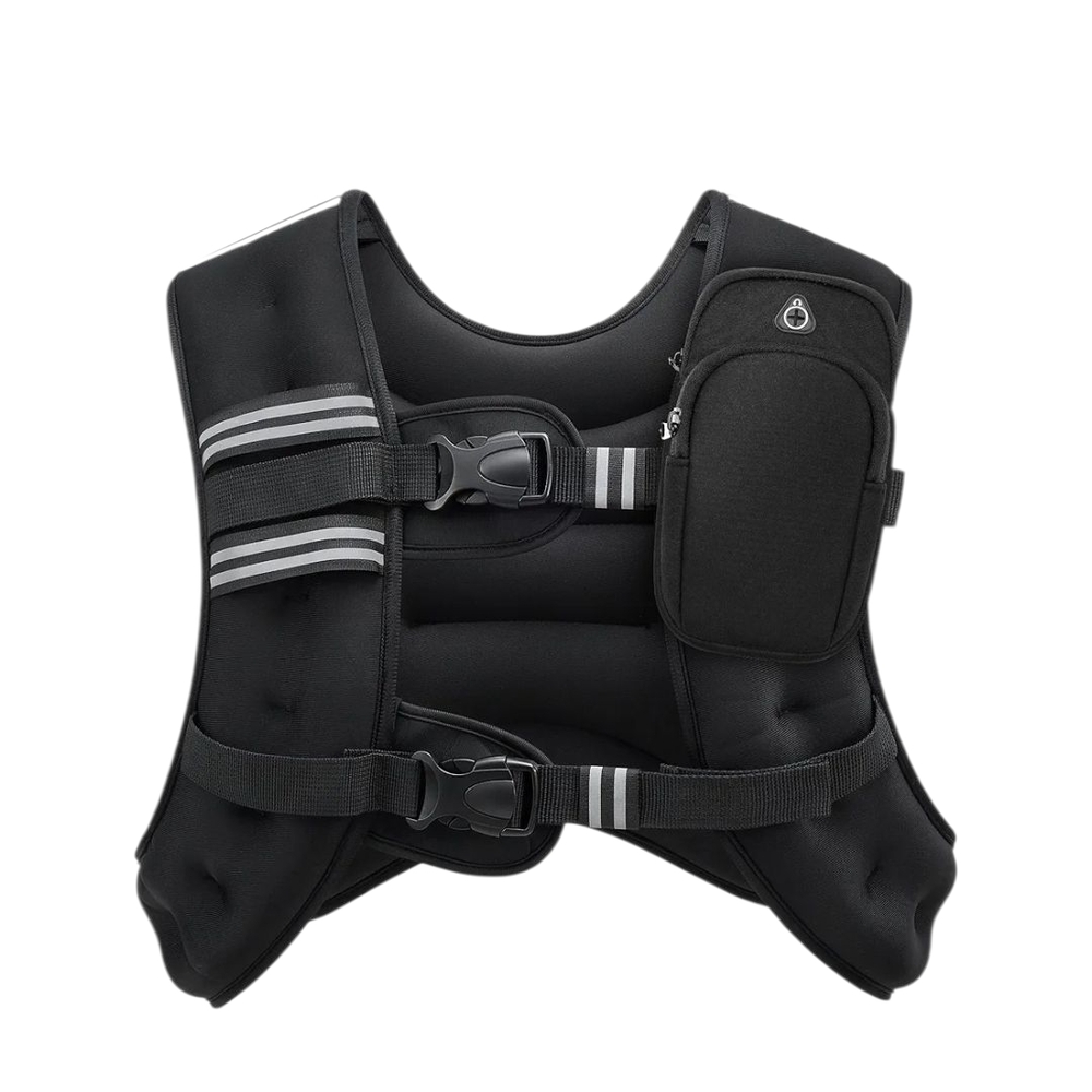 Black Weighted Vest with Pocket 25#